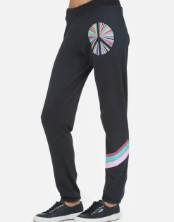Online Rainbow Ray Peace Boyfriend Sweatpant | Gia By Women Long Sweatpants