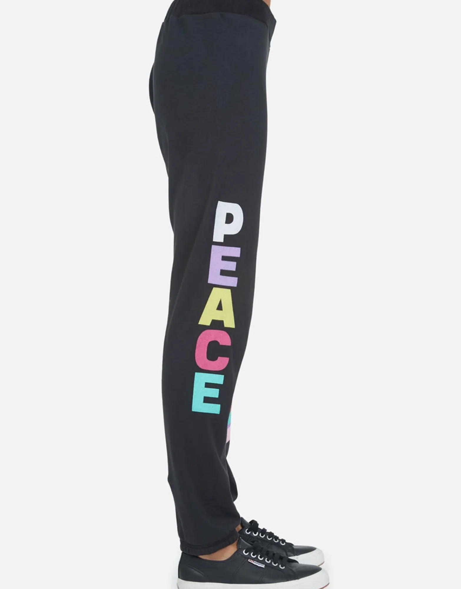 Online Rainbow Ray Peace Boyfriend Sweatpant | Gia By Women Long Sweatpants
