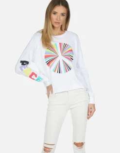 Shop Rainbow Ray Peace Ls Pullover | Luella By Women Long Sleeve
