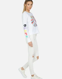 Shop Rainbow Ray Peace Ls Pullover | Luella By Women Long Sleeve