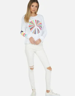 Shop Rainbow Ray Peace Ls Pullover | Luella By Women Long Sleeve