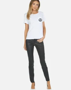 Outlet Rainbow Ray Peace Ss Pocket Tee | Iris By Women Short Sleeve