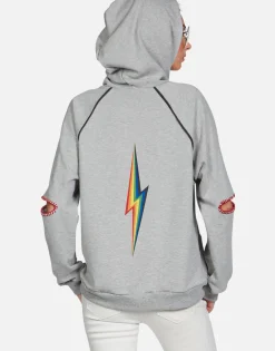 Flash Sale Rainbow Skull Could Raglan Pullover Hoodie | Kylie By Women Hoodies
