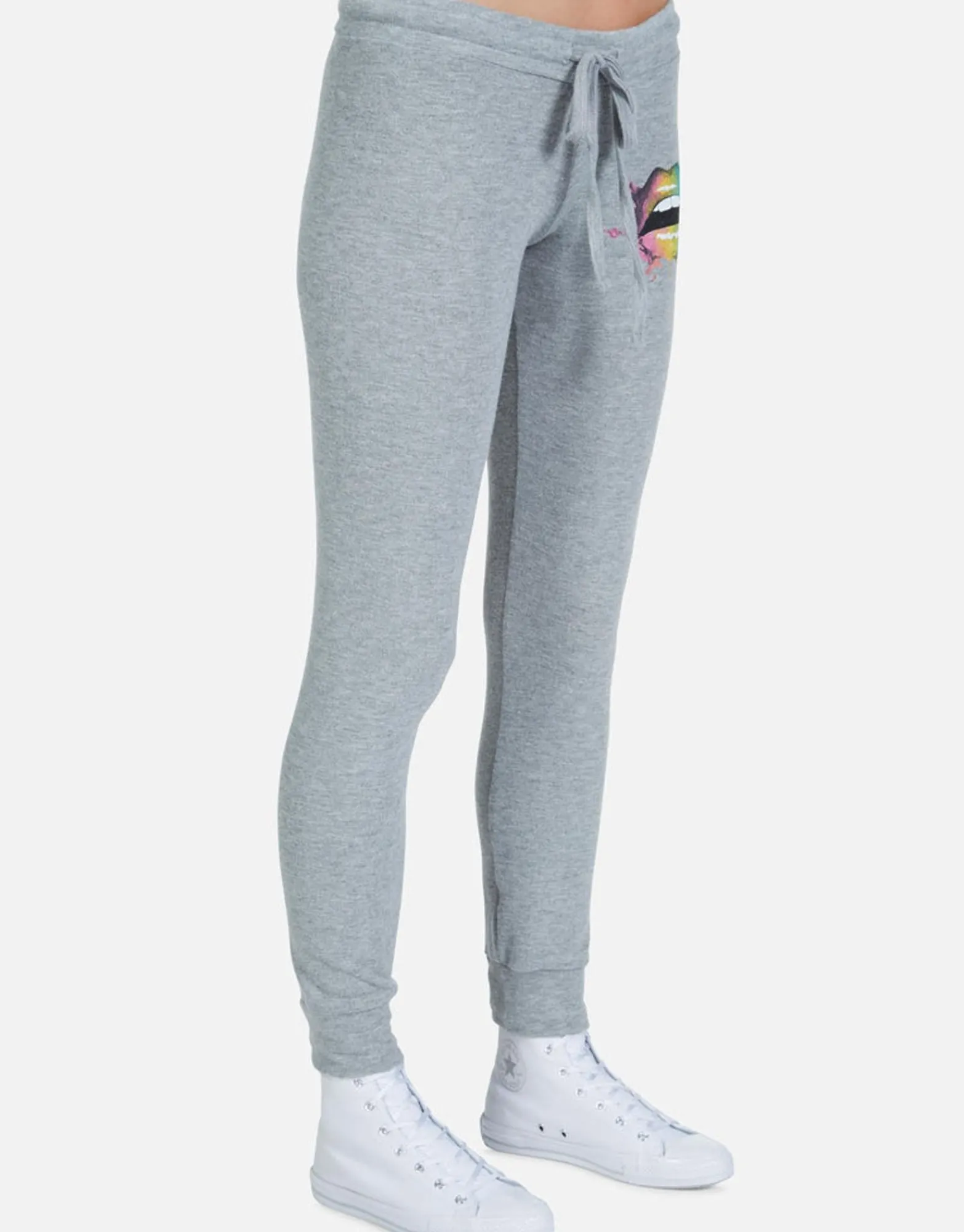 Discount Rainbow Smudge Lip Classic Sweatpant W/Cuff | Kizzy By Women Long Sweatpants