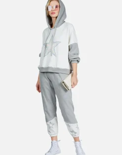 Cheap Rainbow Star Outline Drop Shoulder Hoodie | Ellie By Women Hoodies