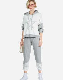 Cheap Rainbow Star Outline Drop Shoulder Hoodie | Ellie By Women Hoodies
