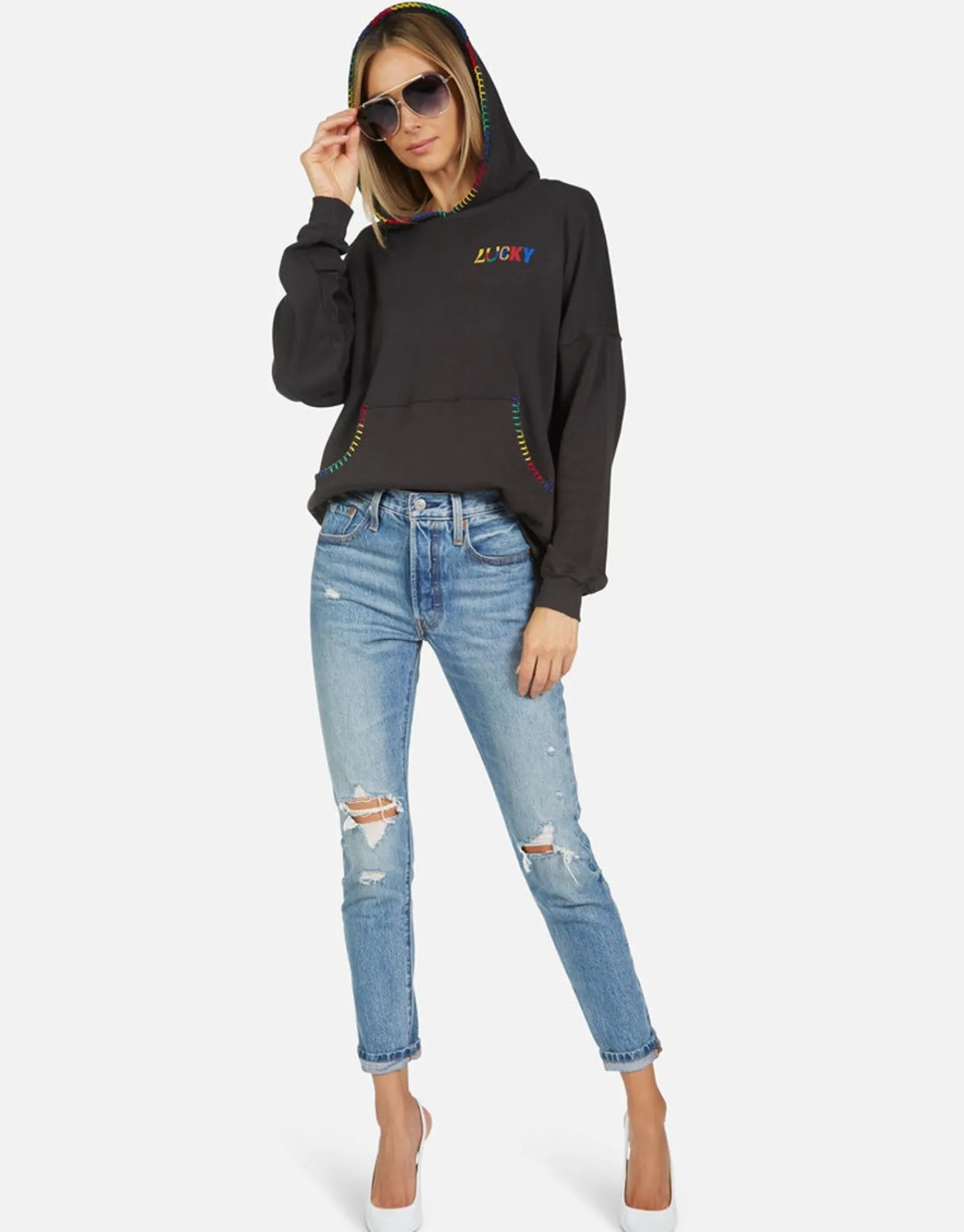 Store Raya Lucky Happy Face Women Hoodies