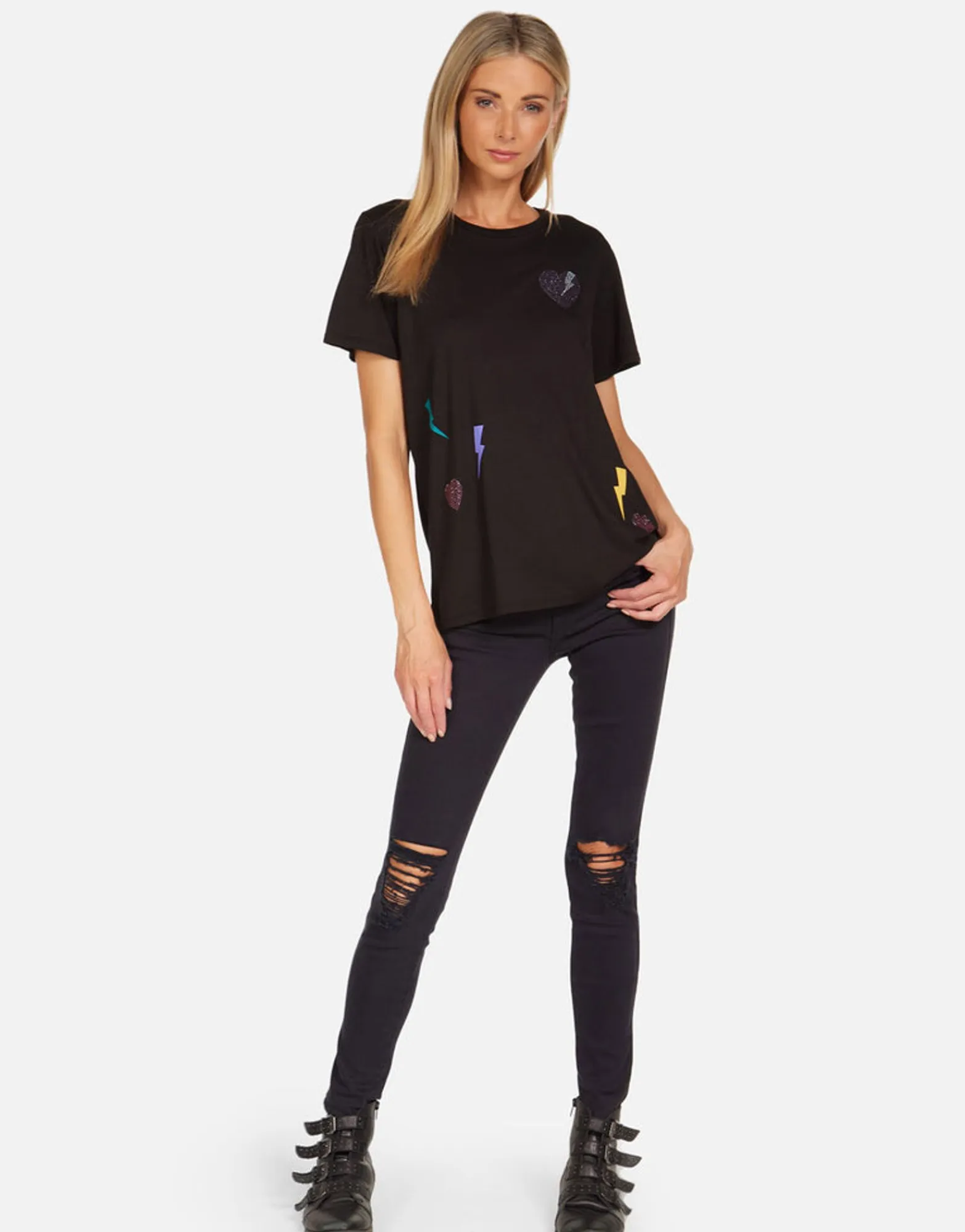Outlet Rays Of Love Vintage Boyfriend Tee | Wolf By Women Short Sleeve