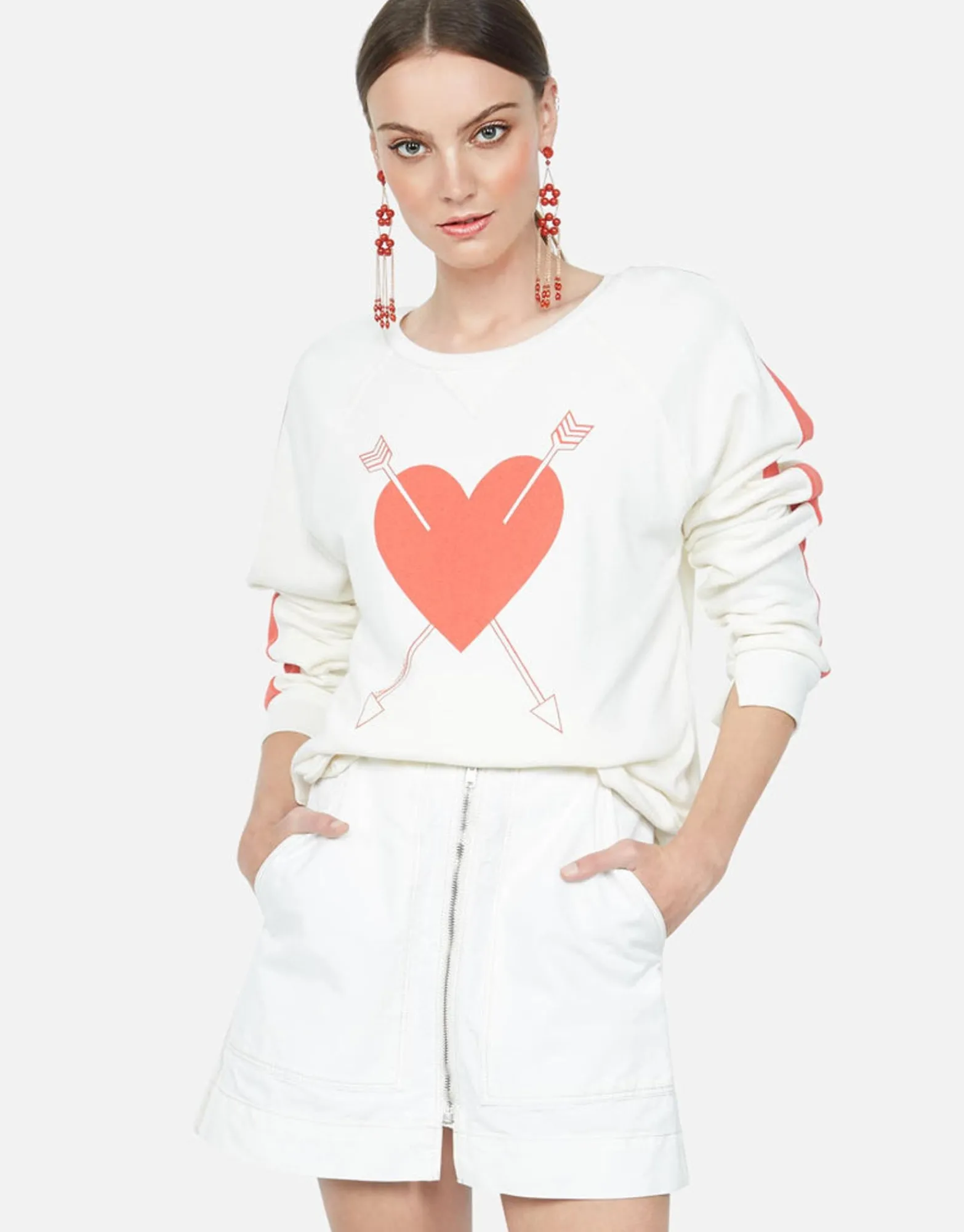 Clearance Red Arrow Rose L/S Women'S Pullover | Sia By Women Long Sleeve