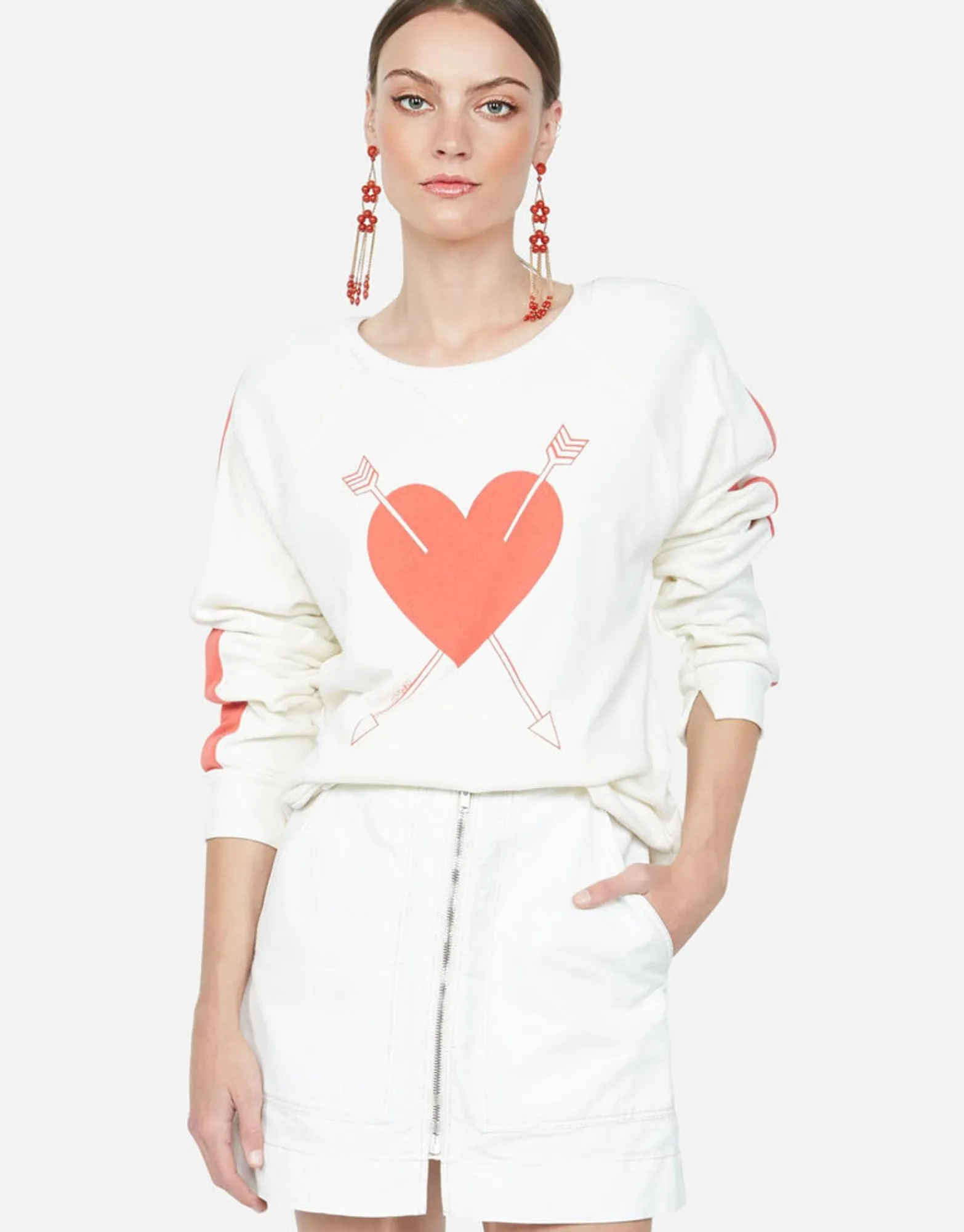 Clearance Red Arrow Rose L/S Women'S Pullover | Sia By Women Long Sleeve
