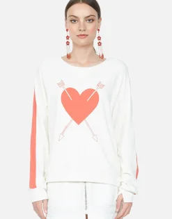 Clearance Red Arrow Rose L/S Women'S Pullover | Sia By Women Long Sleeve