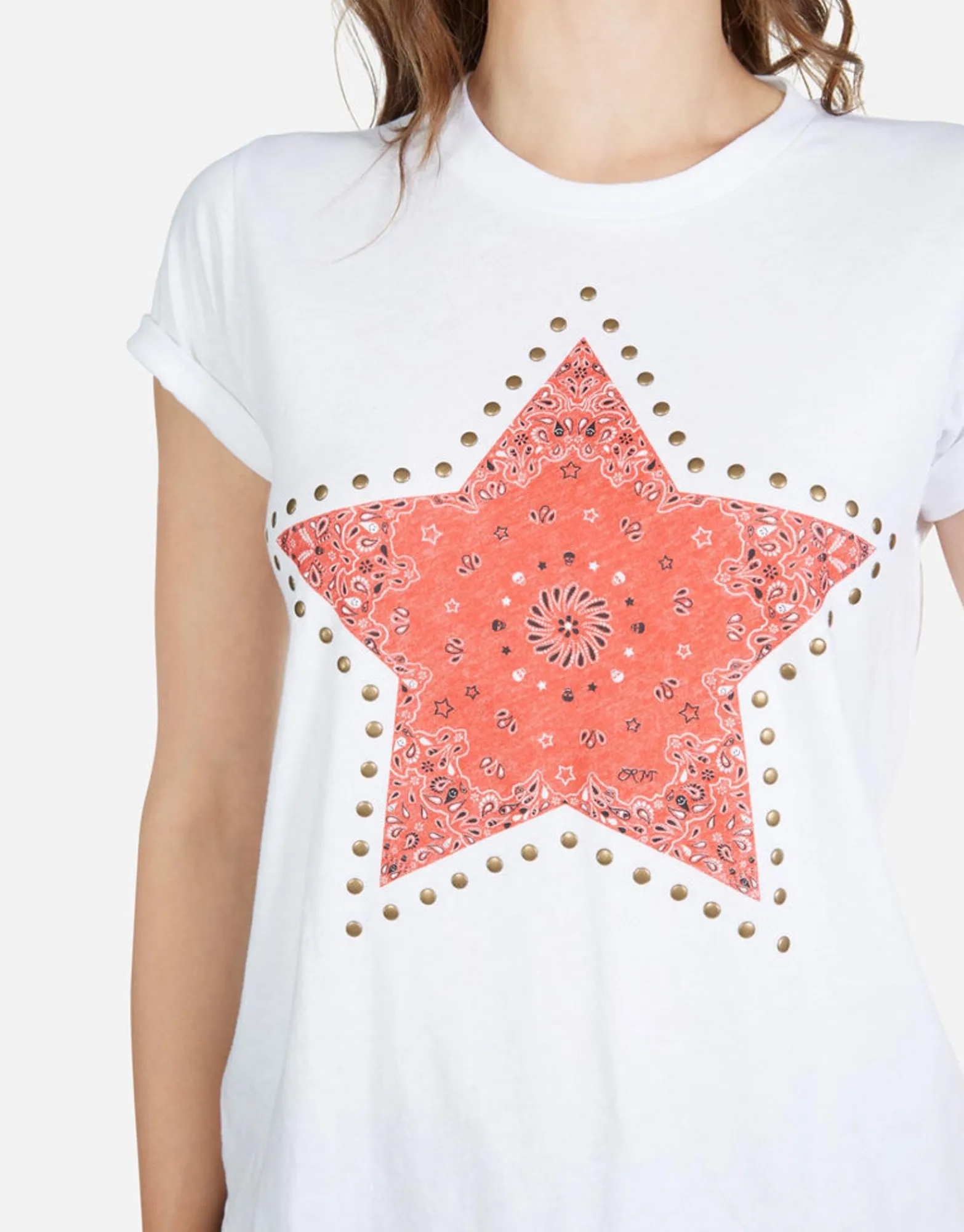 Store Red Bandana Star S/S Vintage Tee | Croft By Women Short Sleeve