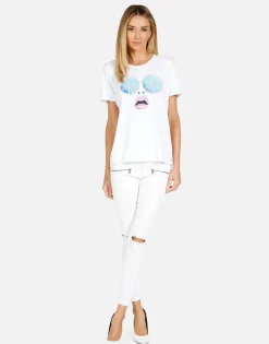 Flash Sale Retro Peace Face Vintage Tee In | Croft X By Women Short Sleeve