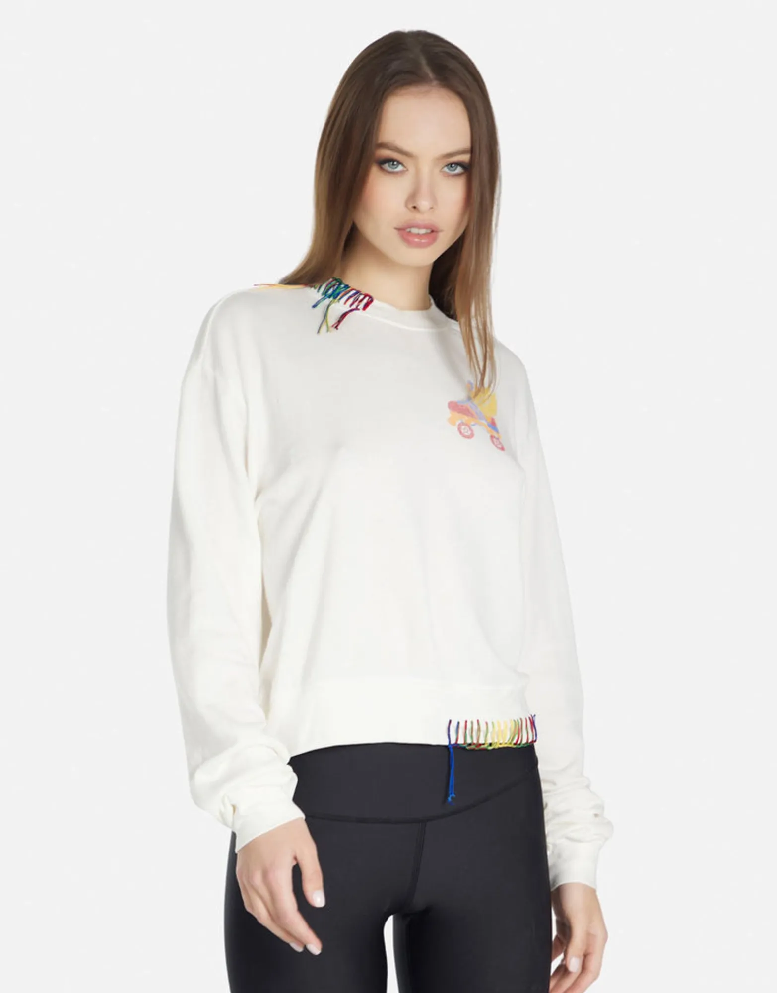 Clearance Retro Skate Crop Pullover In | Spalding By Women Sweaters & Knits