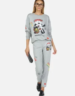 Store Rock Bear L/S Oversized Boyfriend Pullover | Babbs By Women Long Sleeve