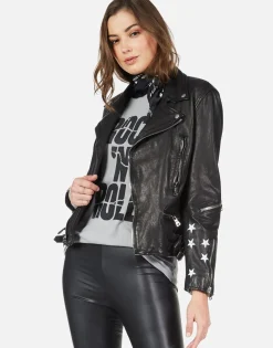 Cheap Rock 'N' Roll Leather Moto Jacket | Posey By Women Jackets