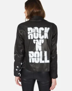 Cheap Rock 'N' Roll Leather Moto Jacket | Posey By Women Jackets