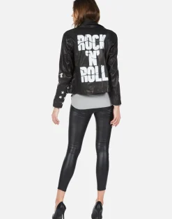 Cheap Rock 'N' Roll Leather Moto Jacket | Posey By Women Jackets