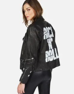 Cheap Rock 'N' Roll Leather Moto Jacket | Posey By Women Jackets