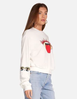 Store Rocker Eye Pullover In | Spalding By Women Long Sleeve