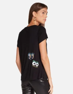 Clearance Rocker Eye S/S Tee In | Janie By Women Short Sleeve