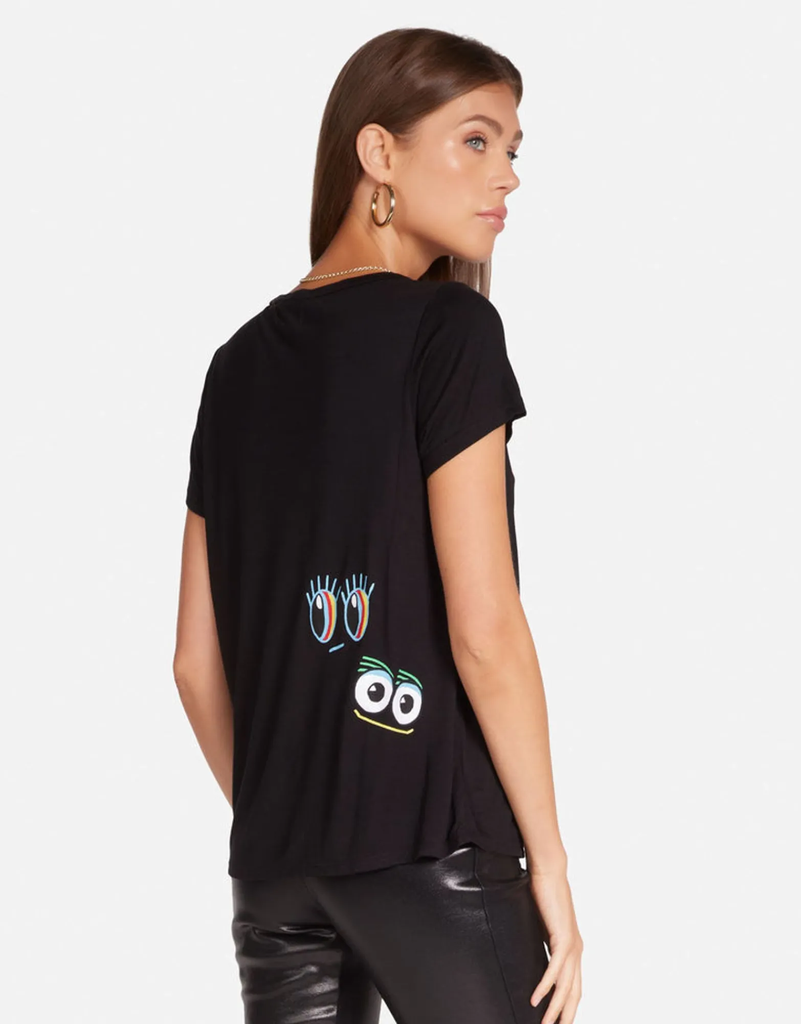Clearance Rocker Eye S/S Tee In | Janie By Women Short Sleeve