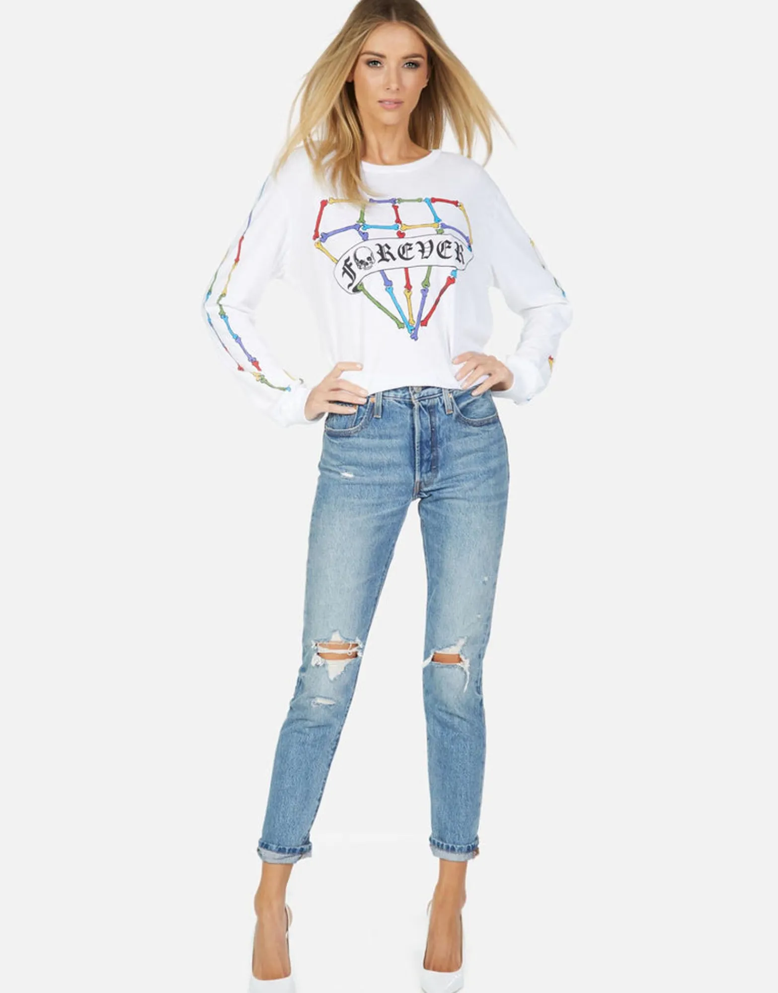 Cheap Rooney Bone Diamond Women Long Sleeve