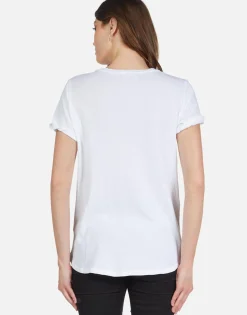 Hot Rose Gold Foil Chain Lip Vintage S/S Tee | Edda By Women Short Sleeve