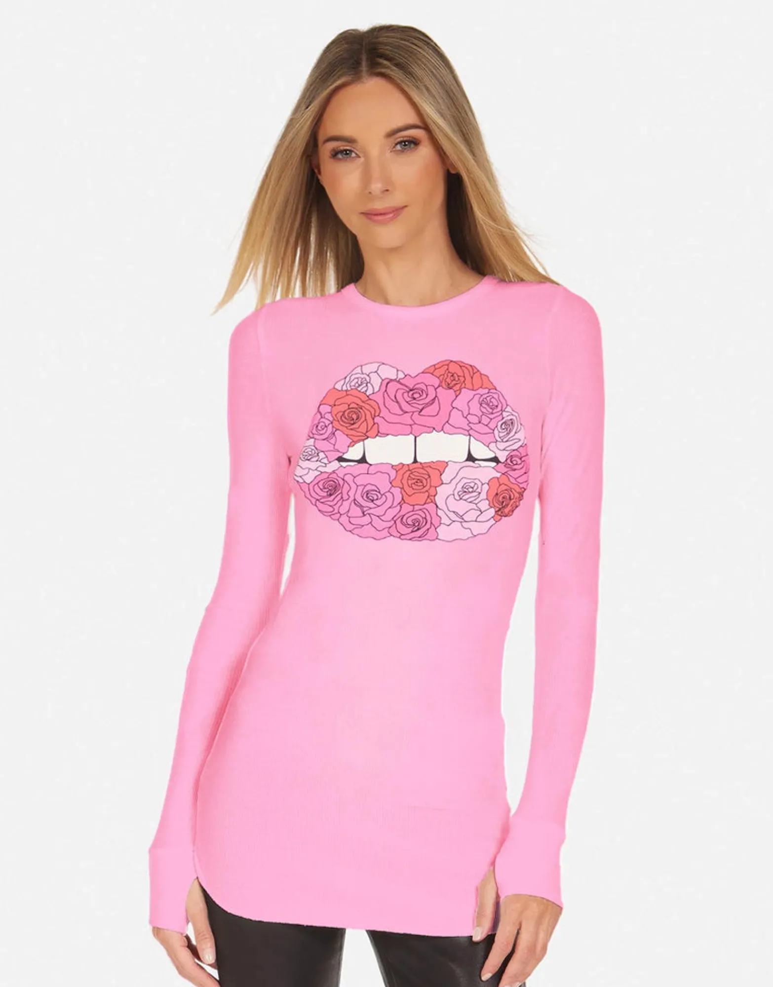 Flash Sale Rose Lip L/S Fitted Top In | Mckinley X By Women Long Sleeve