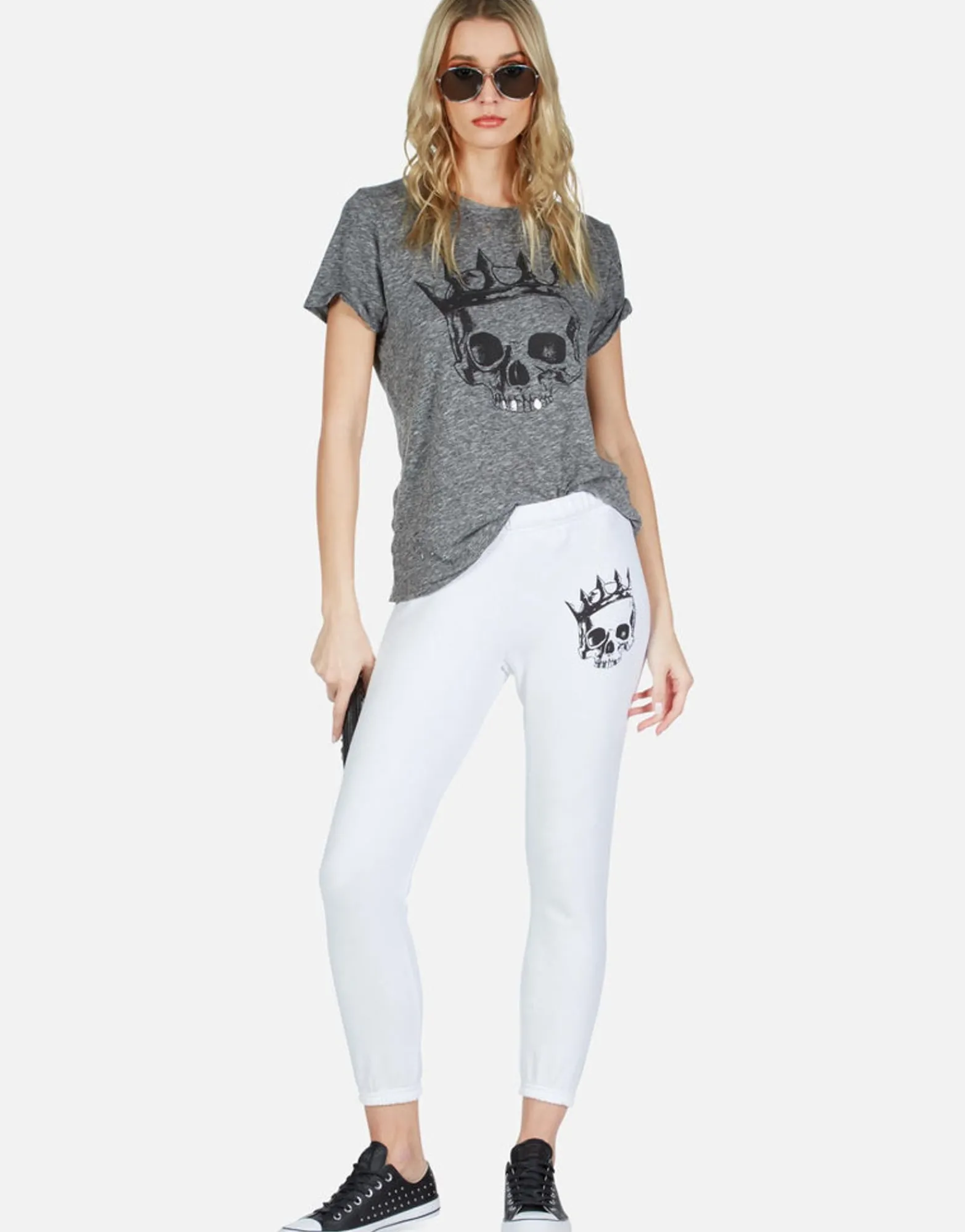 Flash Sale Royal Skull Crop Sweatpant | Alana By Women Crop Sweatpants