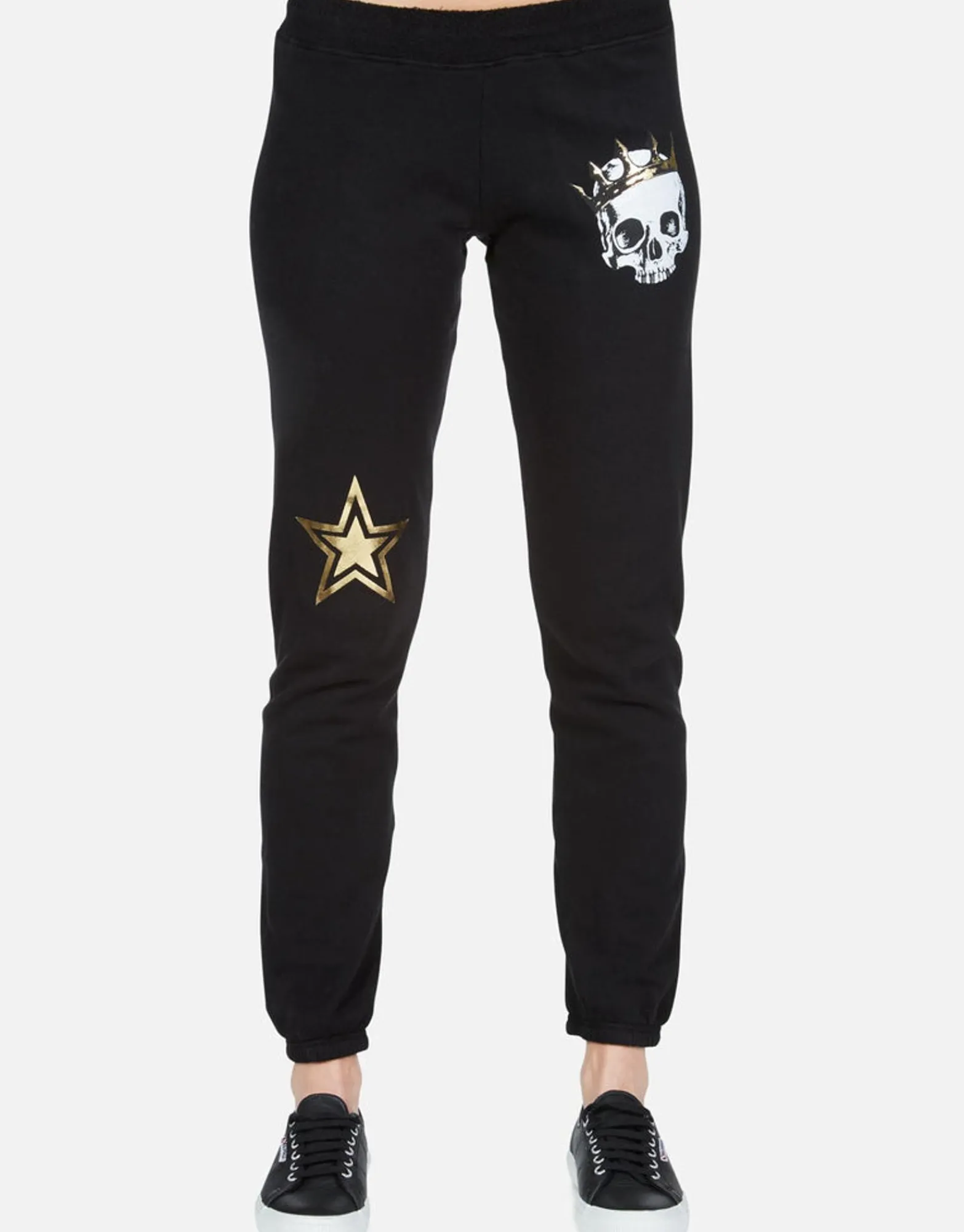 Sale Royal Skull Long Sweatpant W/ Reverse W/B | Gia By Women Long Sweatpants