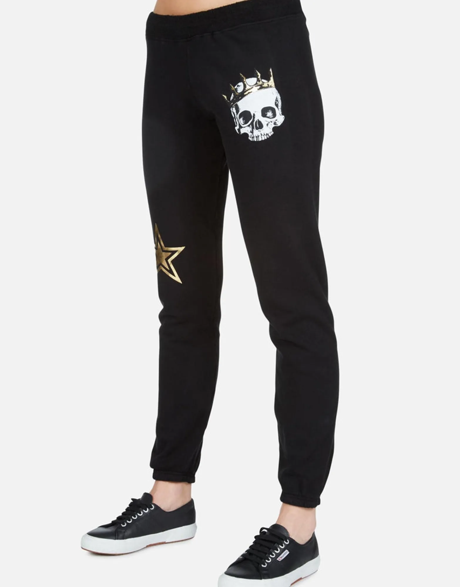 Sale Royal Skull Long Sweatpant W/ Reverse W/B | Gia By Women Long Sweatpants