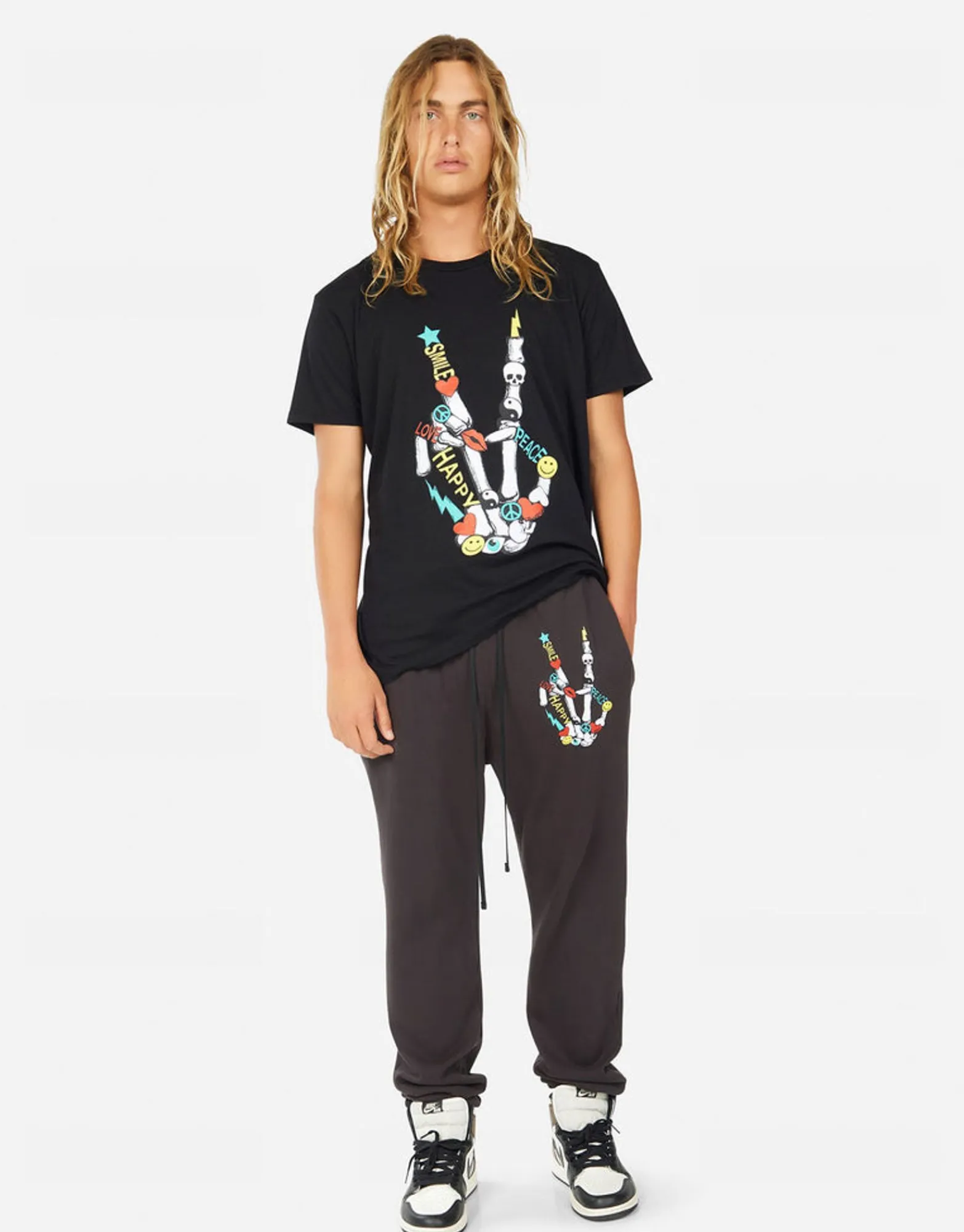 Shop Sadler Color Elements Skeleton Peace Men Tees