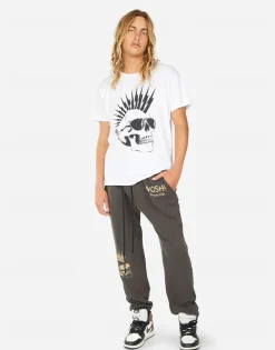 Flash Sale Sadler Moshi Lightning Skull Men Tees