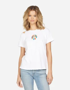 Hot Saleisha Peace Rays Women Short Sleeve