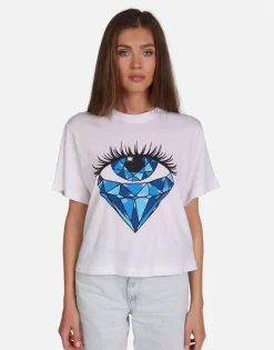 Cheap Sapphire Eye Boxy Crop Tee In | Rue By Women Short Sleeve