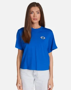 Clearance Sapphire Eye Boxy Crop Tee In | Rue By Women Short Sleeve