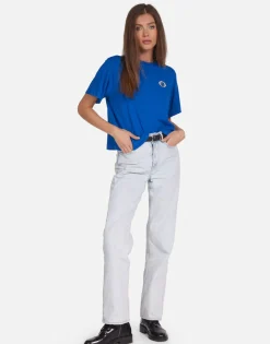 Clearance Sapphire Eye Boxy Crop Tee In | Rue By Women Short Sleeve
