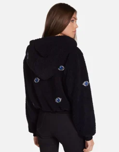 Store Sapphire Eye Sherpa Jacket In | Lumi By Women Jackets