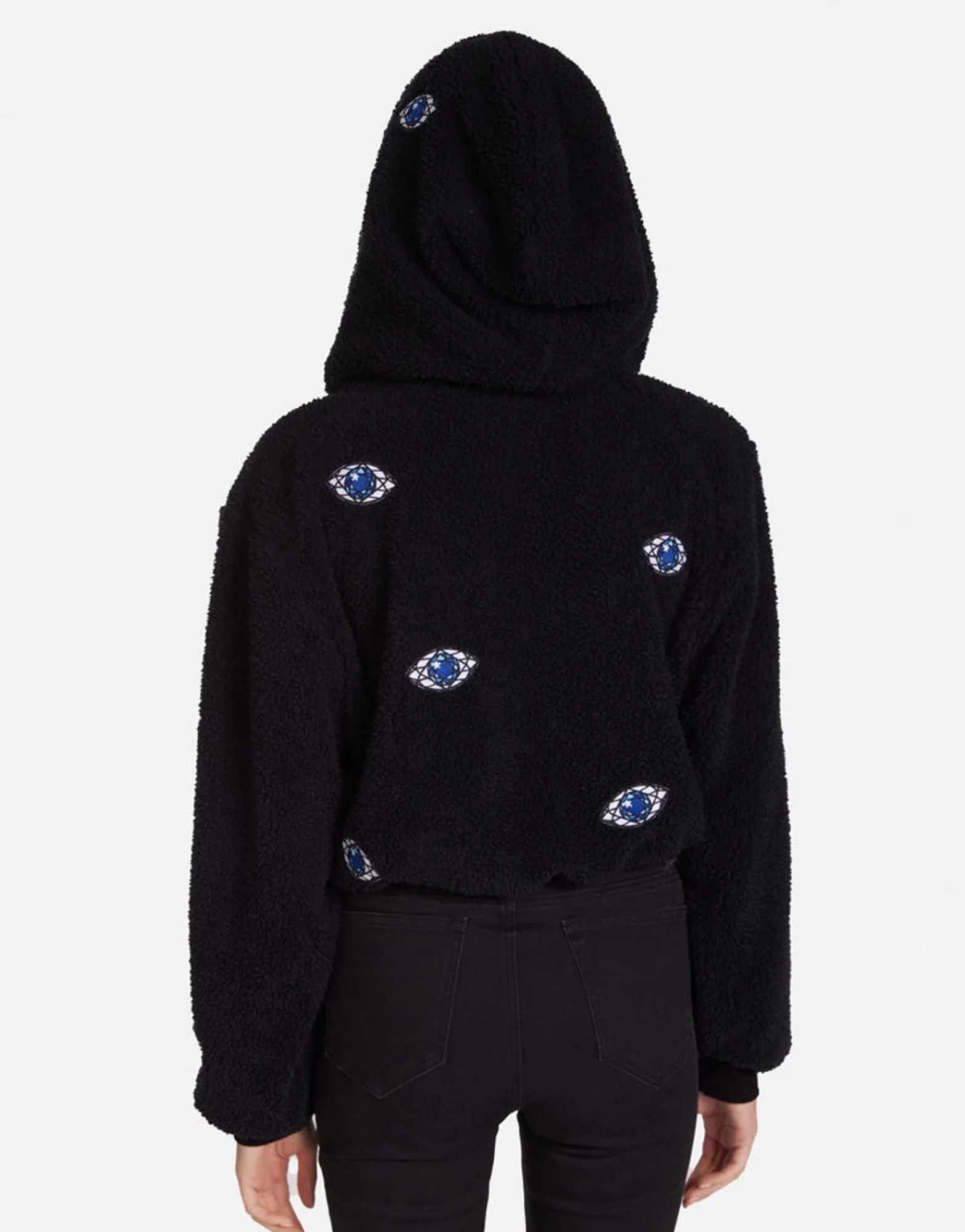 Store Sapphire Eye Sherpa Jacket In | Lumi By Women Jackets
