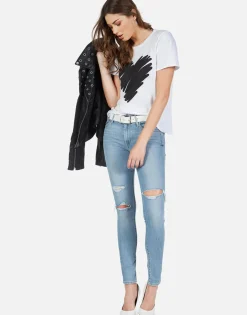 Store Scribble Heart S/S Vintage Tee | Croft By Women Short Sleeve