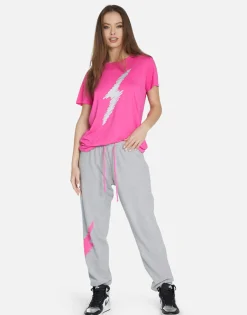 Best Scribble Lightning Boyfriend Tee In | Wolf By Women Short Sleeve