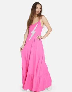 Online Scribble Lightning Maxi Tank Dress In | Beatrix By Women Dresses
