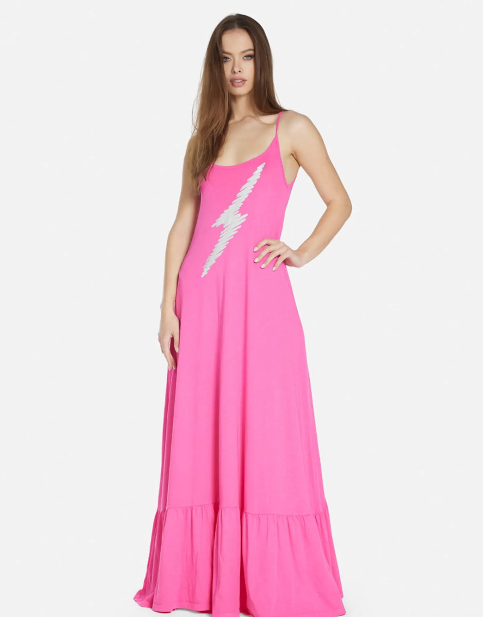 Online Scribble Lightning Maxi Tank Dress In | Beatrix By Women Dresses