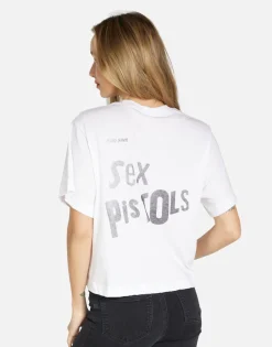 Sale Sex Pistols Crop Tee In | Rue By Women Short Sleeve