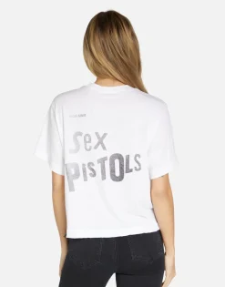 Sale Sex Pistols Crop Tee In | Rue By Women Short Sleeve
