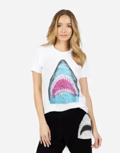 Outlet Shark Classic Tee W/ Crystals In | Croft X By Women Short Sleeve