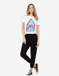 Outlet Shark Classic Tee W/ Crystals In | Croft X By Women Short Sleeve