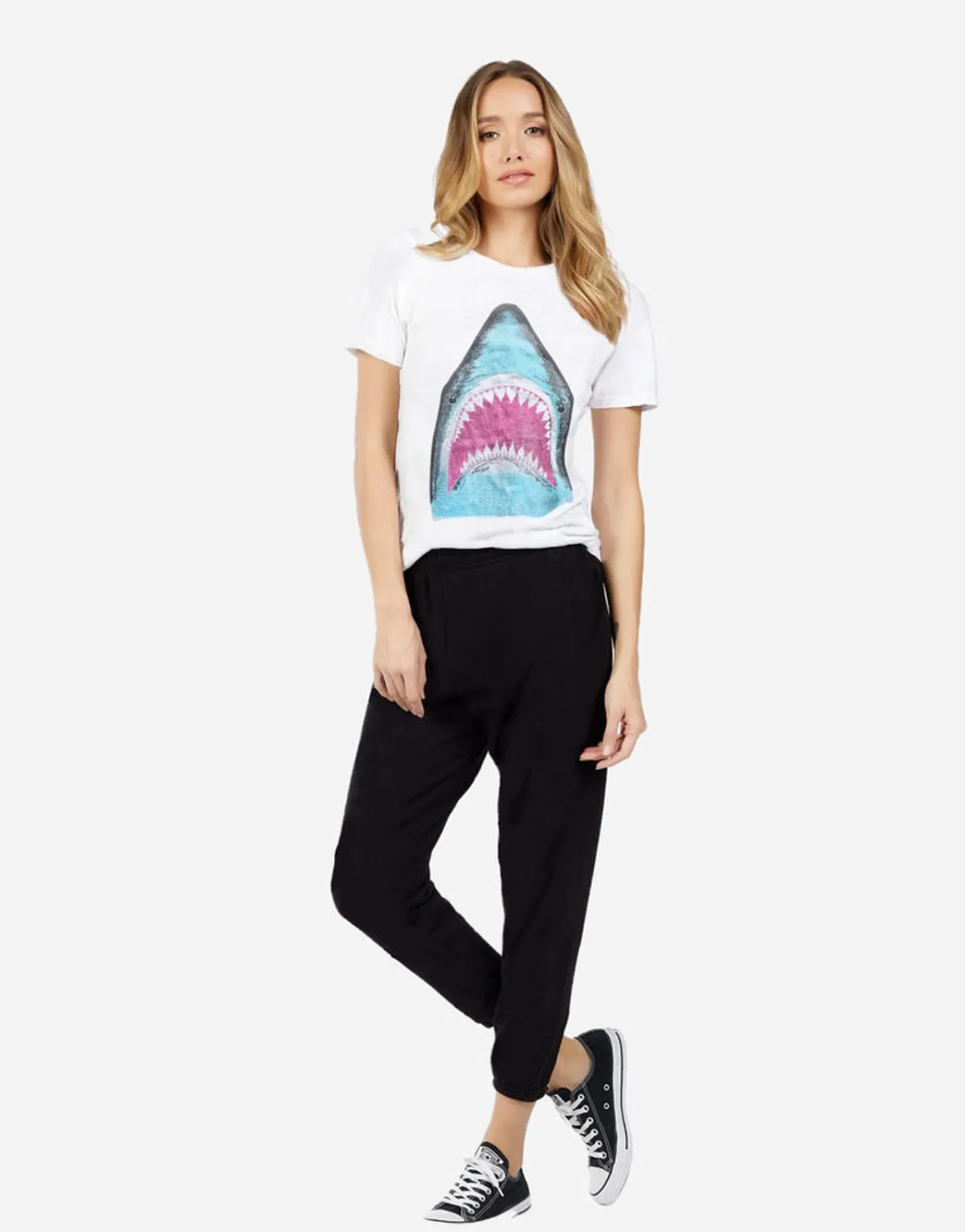 Outlet Shark Classic Tee W/ Crystals In | Croft X By Women Short Sleeve