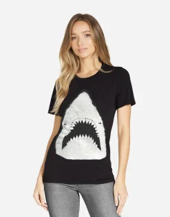 Discount Shark Classic Tee W/ Crystals In | Croft X By Women Short Sleeve